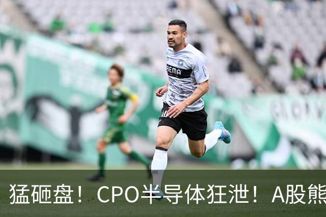 猛砸盘！CPO半导体狂泄！A股熊市未止？